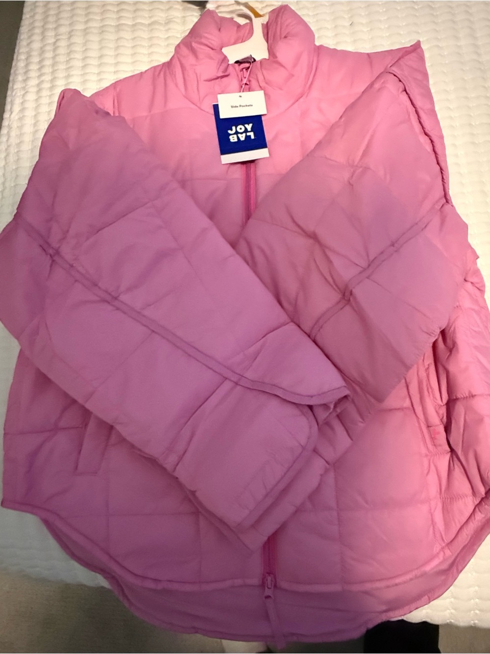 Women's Oversized Quilted Puffer
Jacket - JoyLab Size Small Pink - Picture 15 of 15